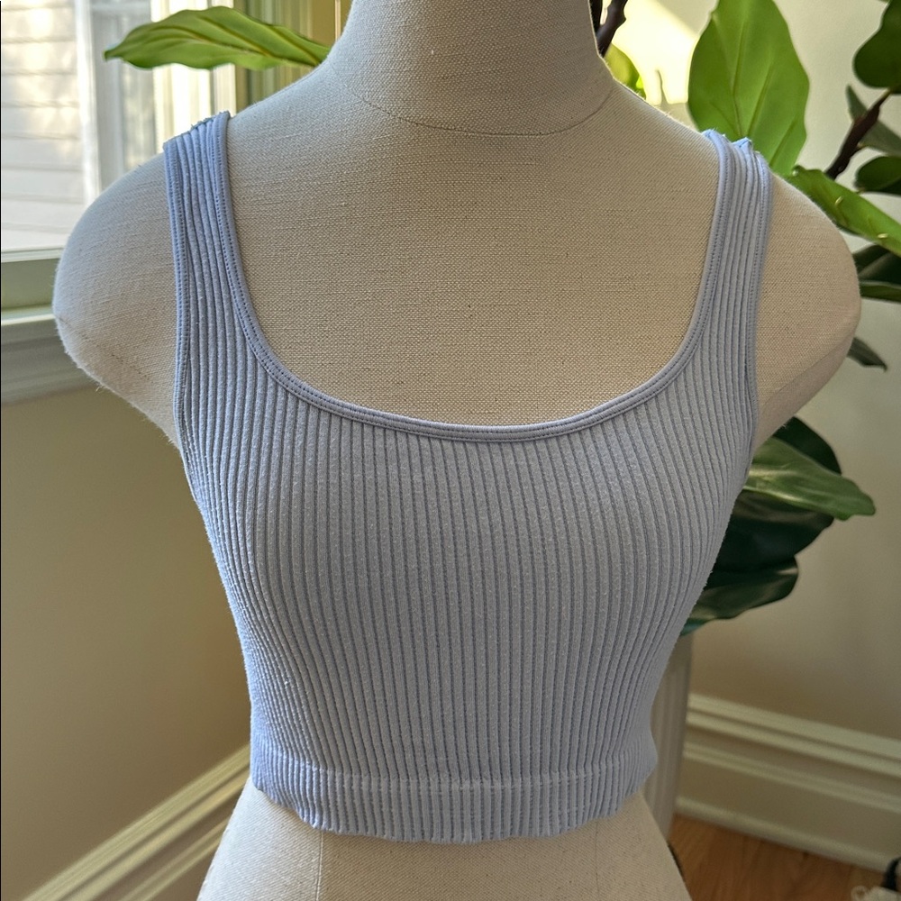 Aeropostale Cropped Stretch Ribbed Tank Top